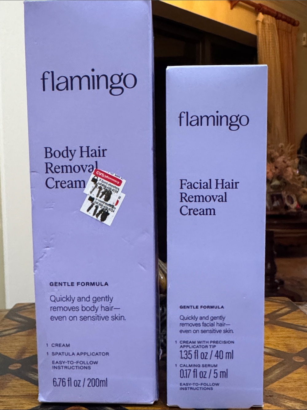 Flamingo Lavender Body & Facial Hair Removal Creams